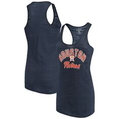 Женская мягкая как виноград темно-синяя майка Houston Astros Multicount Racerback Unbranded