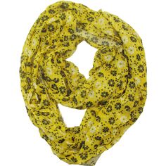 Женский шарф с цветочным узором в стиле ретро ZooZatz Iowa Hawkeyes Unbranded