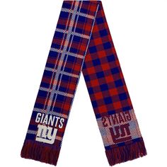 FOCO New York Giants клетчатый шарф с цветными блоками Unbranded