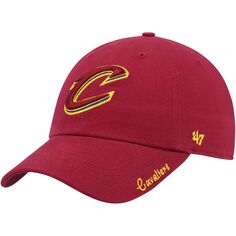 Женская регулируемая шляпа с логотипом Wine Cleveland Cavaliers Miata &apos;47 Wine Unbranded