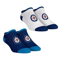 Женские носки Rock Em Winnipeg Jets Core Team, комплект из 2 коротких носков до щиколотки Unbranded