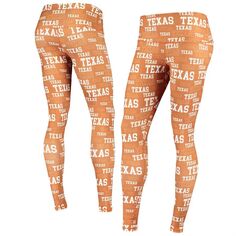 Женские флисовые леггинсы Zoozatz Texas Orange Texas Longhorns Unbranded