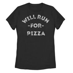 Спортивная беговая футболка для юниоров Will Run For Pizza Unbranded