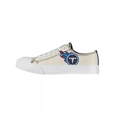 Женские низкие парусиновые туфли FOCO кремового цвета Tennessee Titans Unbranded