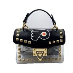 Прозрачная сумка через плечо Cuce Philadelphia Flyers с заклепками Unbranded