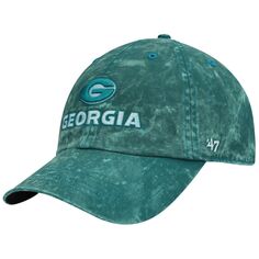 Женская темно-бирюзовая регулируемая шапка Georgia Bulldogs Gamut Clean Up &apos;47 Unbranded