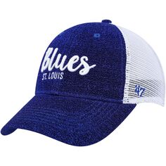 Женская синяя/белая кепка St. Louis Blues Encore MVP Trucker Snapback &apos;47 Unbranded