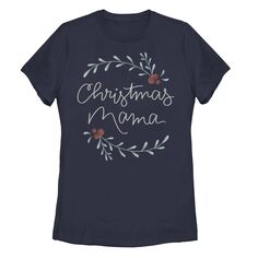 Детская рождественская футболка с типографским рисунком «Мама» Unbranded