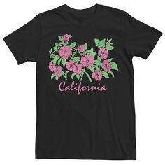 Детская футболка бойфренда с логотипом California Flowers и графическим рисунком Unbranded