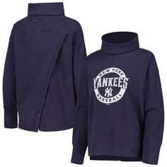 Женский ровный свитер темно-синего цвета свитшот New York Yankees Sunset Farm Team Unbranded