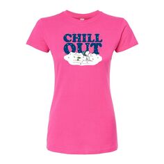 Детская футболка с графическим рисунком Peanuts Chill Out Licensed Character, розовый