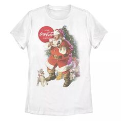 Детская футболка Coca-Cola с рождественским логотипом Санта-Клауса и графическим рисунком Licensed Character