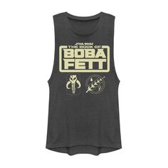 Звездные войны для юниоров: Книга Бобы Фетта Иконка с логотипом Майка с рисунком мышц Star Wars