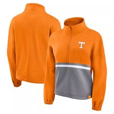 Женская флисовая куртка с молнией до половины размера Fanatics Tennessee Orange Tennessee Volunteers Fanatics