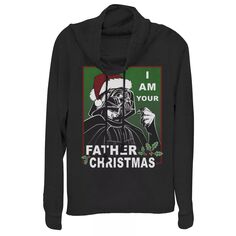 Пуловер с капюшоном для юниоров «Звездные войны Дарт Вейдер» «Я твой Дед Мороз» Star Wars