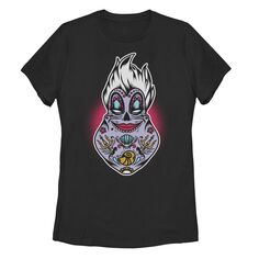 Детская футболка с рисунком «Злодеи Диснея» на Хэллоуин Урсула и сахарный череп Licensed Character