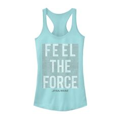 Майка для юниоров с надписью «Feel The Force» из фильма «Звездные войны» Star Wars