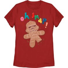 Штурмовик из «Звездных войн» для юниоров Oh Snap! Футболка с рисунком имбирного пряника Star Wars, красный