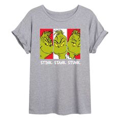 Объемная футболка с рисунком Dr. Seuss Grinch Trio для юниоров Licensed Character