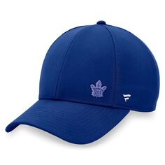 Женская синяя фирменная кепка Fanatics Toronto Maple Leafs Authentic Pro Road структурированная регулируемая кепка Fanatics