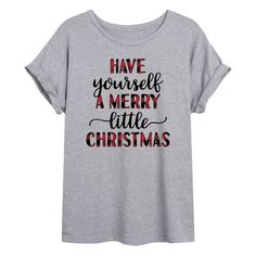 Детская клетчатая струящаяся футболка с Рождеством Licensed Character
