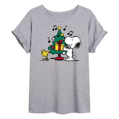 Рождественская футболка с струящимся рисунком Peanuts для подростков Licensed Character