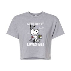 Укороченная футболка с рисунком Peanuts Some Bunny для подростков Licensed Character