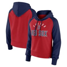 Женский пуловер с капюшоном Fanatics темно-красного/темно-красного цвета Boston Red Sox Pop Fly Fanatics