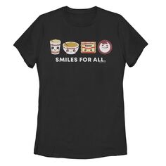 Футболка Maruchan для юниоров с графическим логотипом в стиле чиби &quot;Smiles For All&quot; Licensed Character