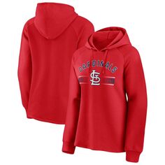 Женский красный пуловер с капюшоном Fanatics St. Louis Cardinals Perfect Play реглан Fanatics