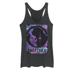 Юниоры Marvel What If Watcher Галактический Плакат Racerback Tank Licensed Character