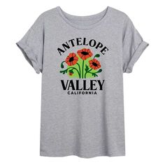 Детская футболка большого размера с рисунком Antelope Valley Cali Licensed Character