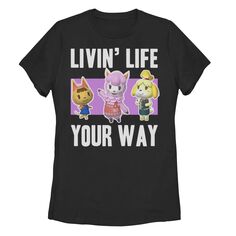 Футболка Nintendo Animal Crossing Livin&apos; Your Way для юниоров Licensed Character