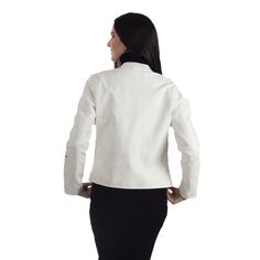 Женская байкерская куртка из искусственной кожи Nine West Nine West, белый