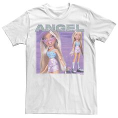 Детская футболка Bratz Cloe Angel с надписью бойфренда и ромбовидным рисунком Licensed Character