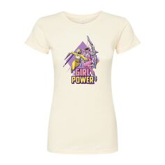 Юниорская футболка Power Rangers с графическим рисунком Power Rangers для девочек Licensed Character, бежевый
