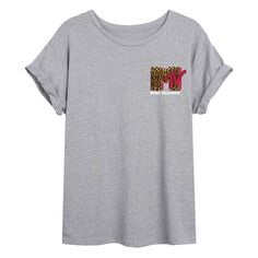 Большая футболка с леопардовым значком и логотипом MTV для юниоров Licensed Character