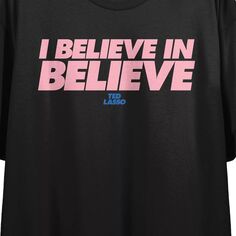 Укороченная футболка с рисунком Ted Lasso для юниоров &quot;I Believe&quot; Licensed Character