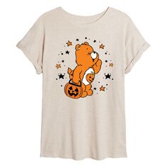 Детская футболка Care Bears Trick или с струящимся рисунком Licensed Character, бежевый