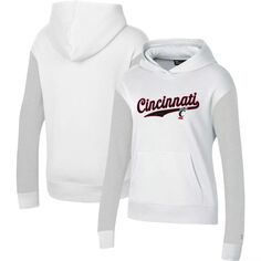 Женский пуловер с капюшоном Under Armour белого цвета Cincinnati Bearcats на весь день Under Armour