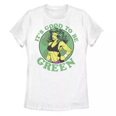 Детская футболка Marvel с изображением женщины-Халка в честь Дня святого Патрика и надписью «Хорошо быть зеленой» Marvel