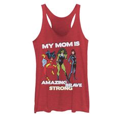 Майка на бретелях «Marvel Mother&apos;s Day» для юниоров Amazing Brave Strong Marvel