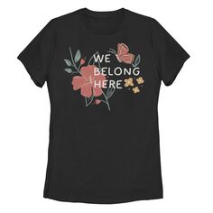 Вдохновляющая футболка с цветочным принтом Junior&apos;s We Belong Here Licensed Character