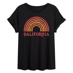 Детская футболка большого размера с рисунком «Ретро Калифорния» Licensed Character