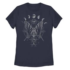 Детская футболка с рисунком Butterfly Moon Artsy, темно-синий Unbranded