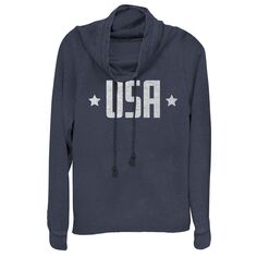 Пуловер с воротником-хомутом для юниоров Americana USA, темно-синий Unbranded