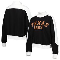 Женский свитшот Gameday Couture Black Texas Longhorns Make it a Mock Sporty Pullover Unbranded