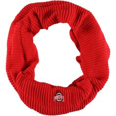 Женский вязаный шарф с капюшоном ZooZatz Ohio State Buckeyes Infinity Unbranded