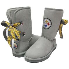 Женские ботинки Cuce Pittsburgh Steelers Champion Ribbon Boots Unbranded