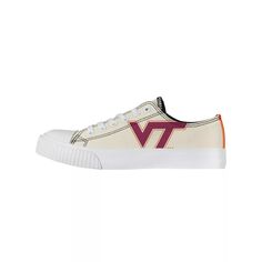 Женские низкие туфли из парусины кремового цвета FOCO Virginia Tech Hokies Unbranded